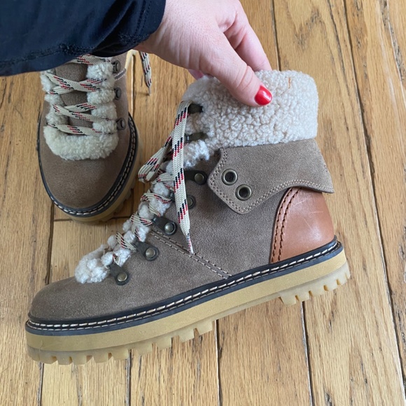 Chloe- Eilieen shearling boots 36 - Picture 2 of 5